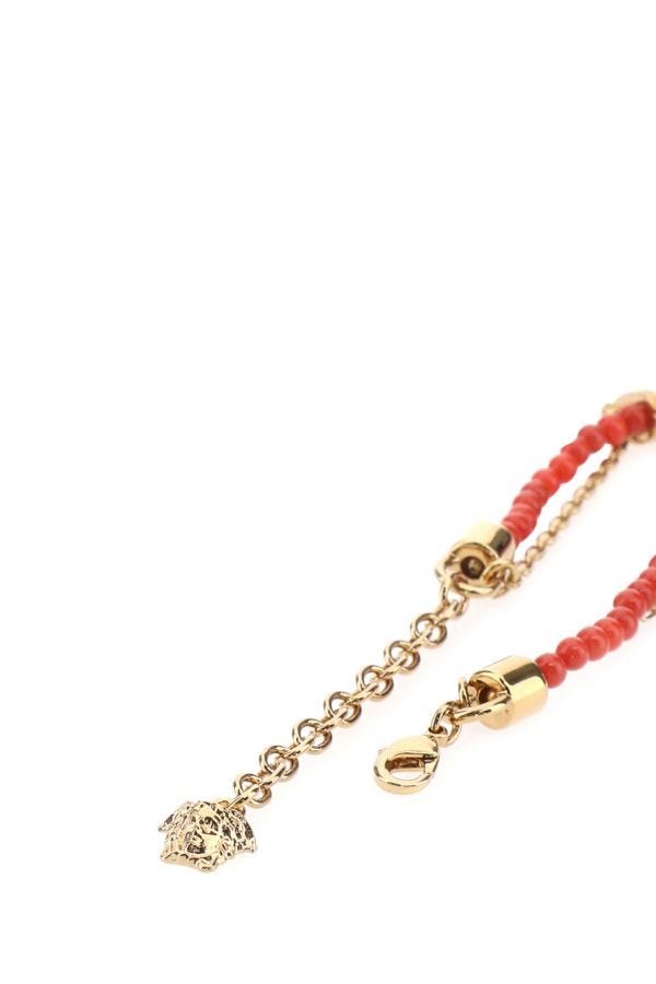VERSACE | Metal and beads bracelet