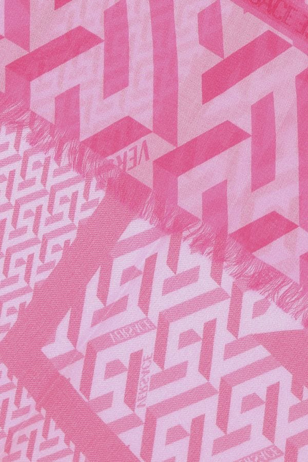 VERSACE | Printed modal blend scarf