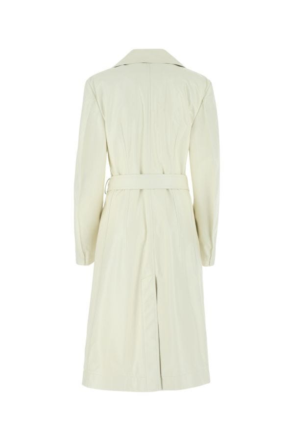BOTTEGA VENETA | Ivory leather coat