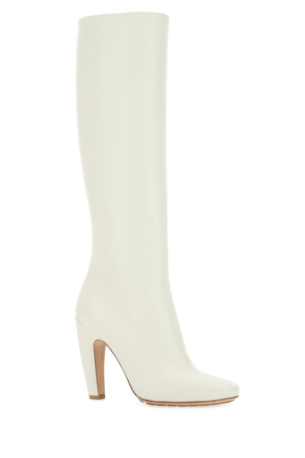 BOTTEGA VENETA | Chalk leather Canalazzo boots