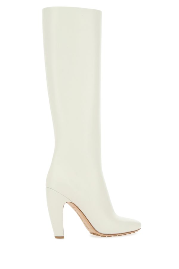 BOTTEGA VENETA | Chalk leather Canalazzo boots