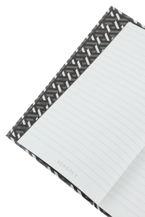 VERSACE | Printed cardboard notebook