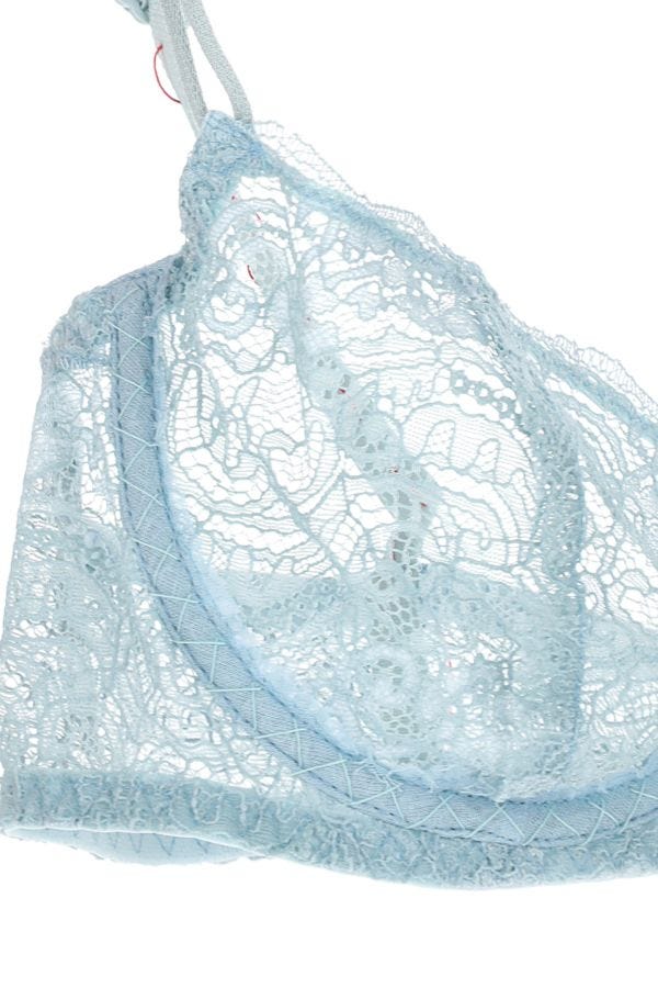 MAISON MARGIELA | Light-blue lace bra