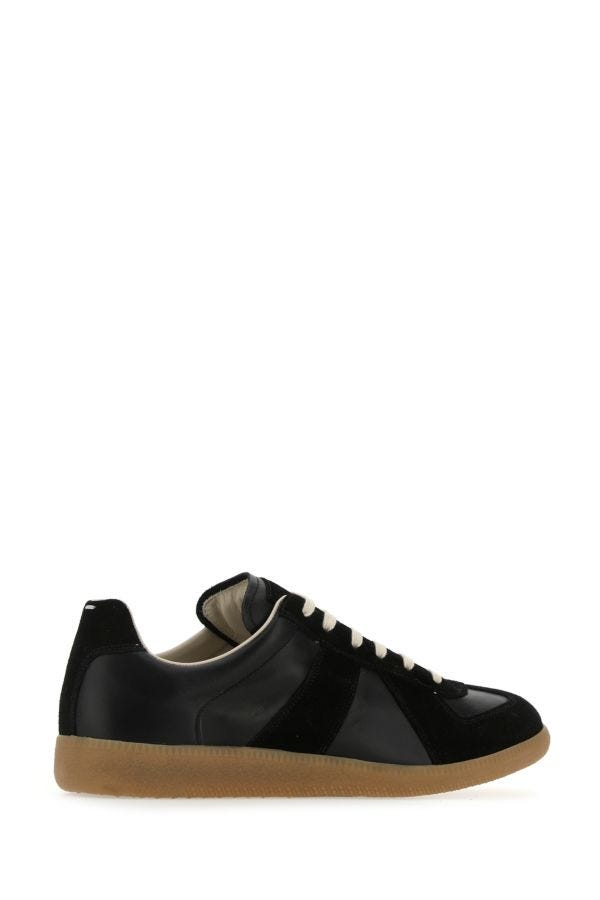 MAISON MARGIELA | Black leather Replica sneakers