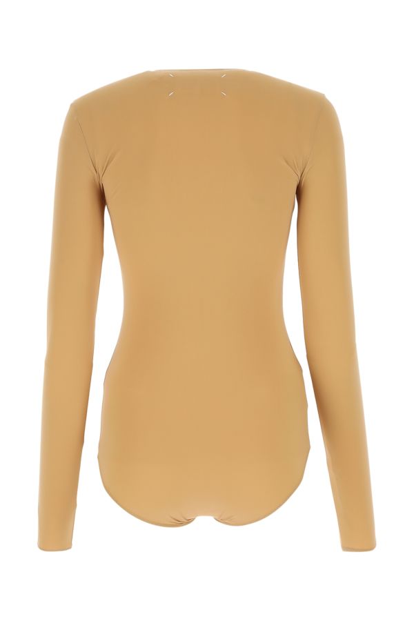 MAISON MARGIELA | Skin pink stretch nylon bodysuit
