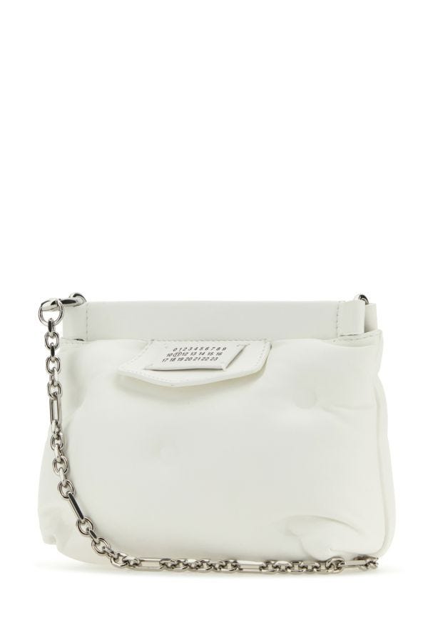 MAISON MARGIELA | White nappa leather mini Slam Red Carpet clutch