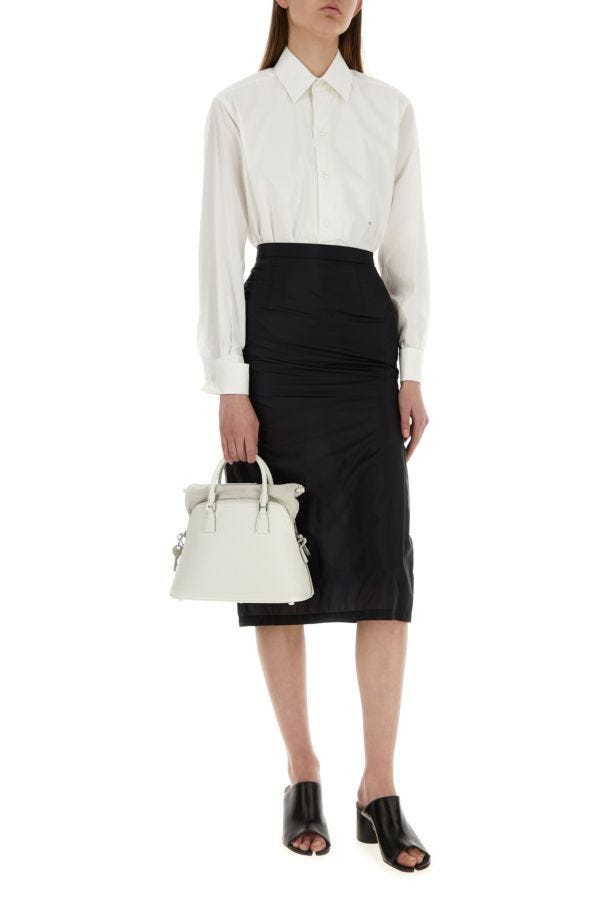 MAISON MARGIELA | White leather 5AC handbag