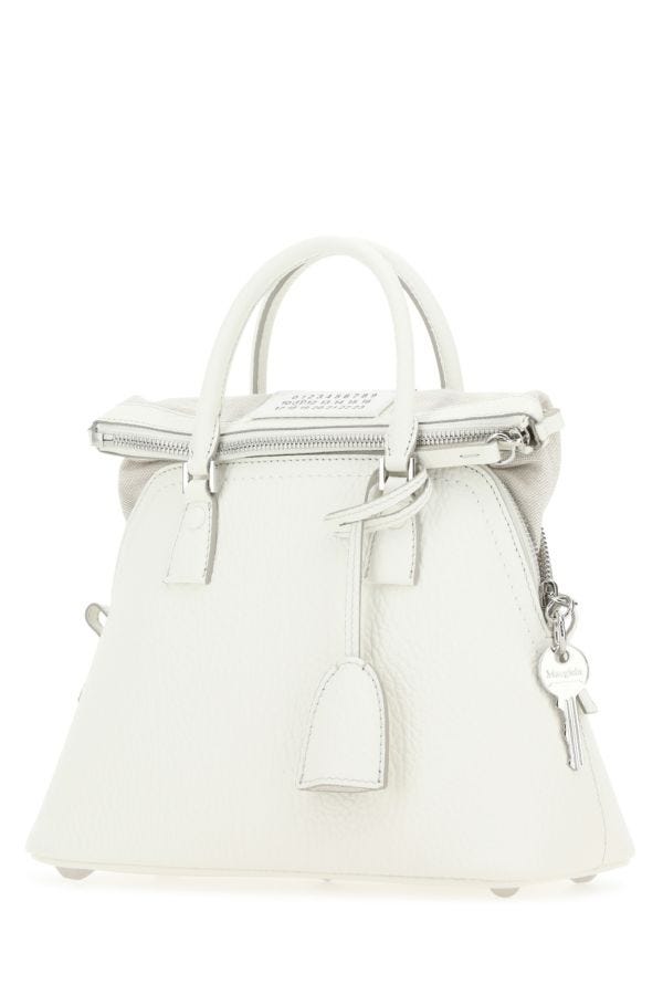 MAISON MARGIELA | White leather 5AC handbag