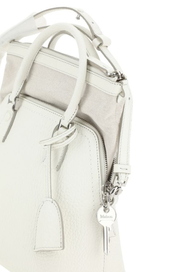 MAISON MARGIELA | White leather 5AC handbag