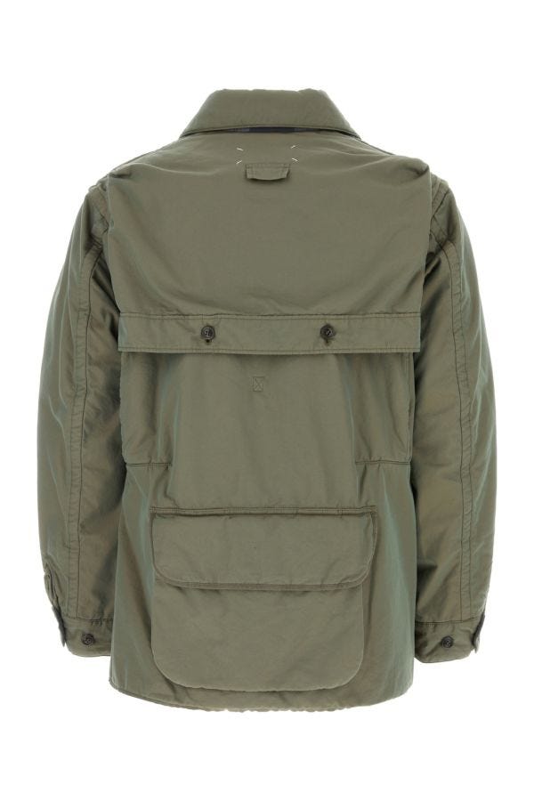 MAISON MARGIELA | Sage green cotton padded jacket