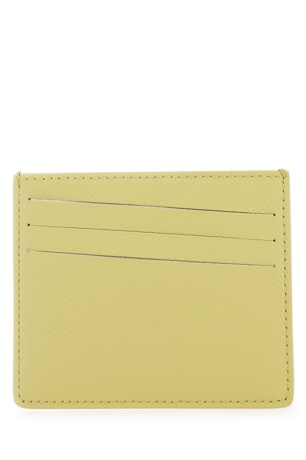 MAISON MARGIELA | Pistachio green leather card holder