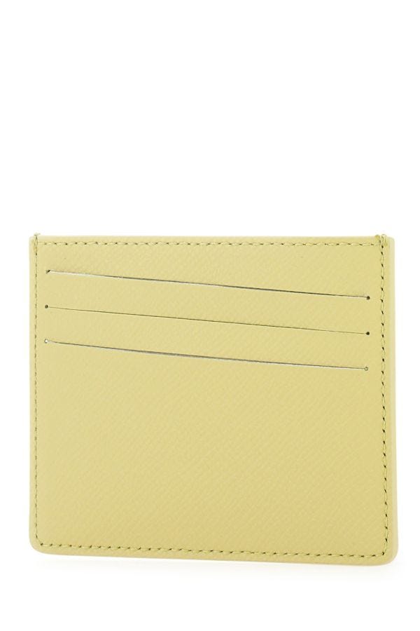 MAISON MARGIELA | Pistachio green leather card holder