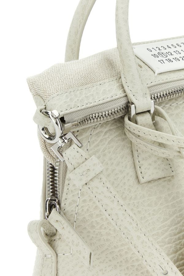 MAISON MARGIELA | Chalk leather mini 5AC handbag