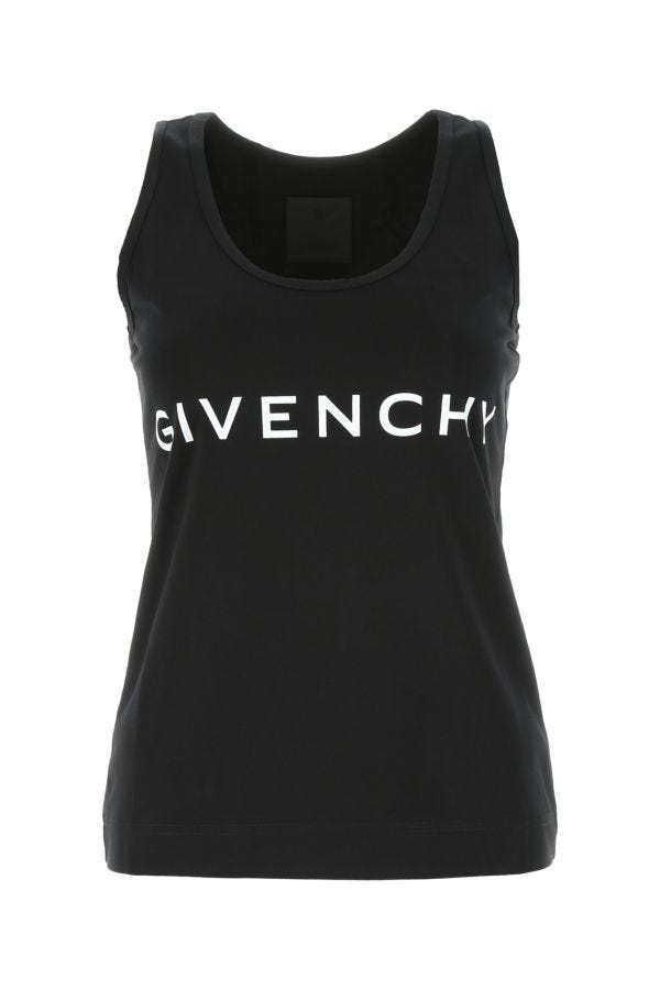 GIVENCHY | Black cotton tank top