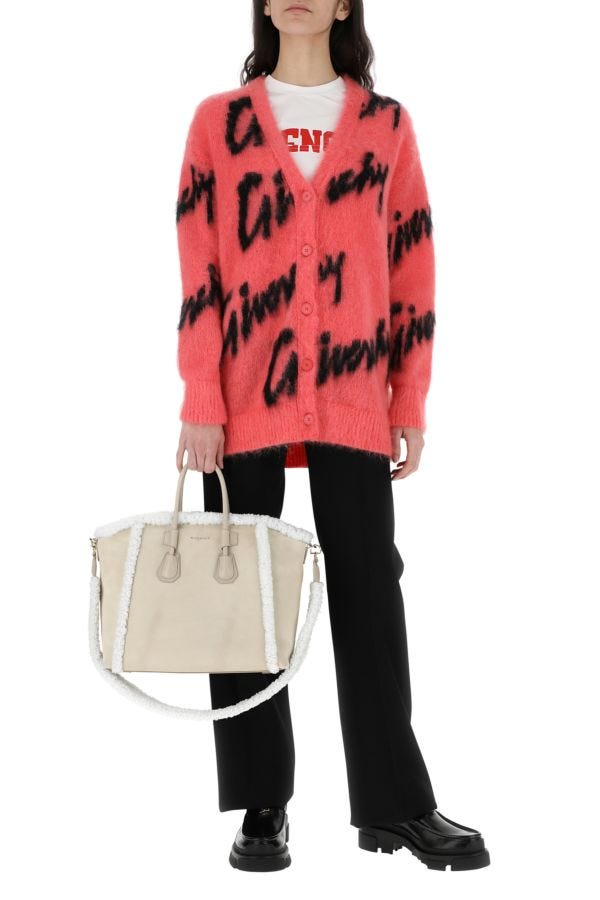 GIVENCHY | Sand suede small Antigona Sport handbag