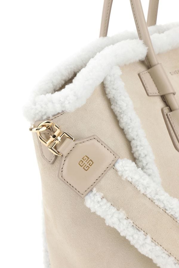 GIVENCHY | Sand suede small Antigona Sport handbag