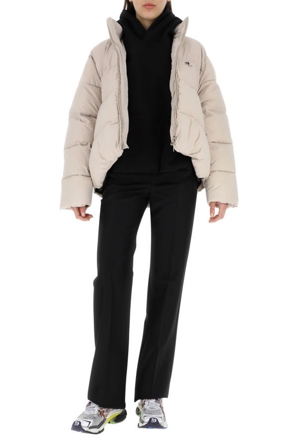 BALENCIAGA | Sand nylon padded jacket