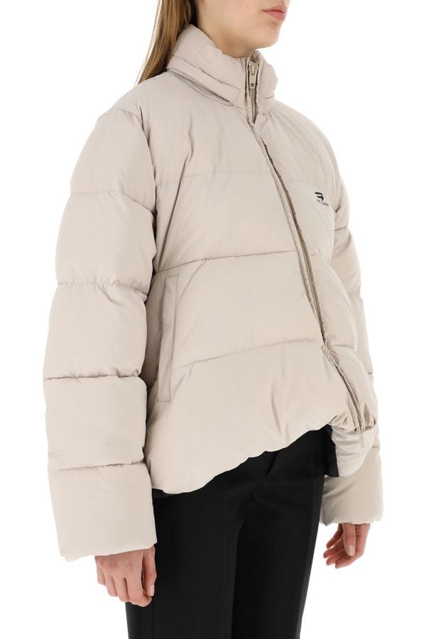 BALENCIAGA | Sand nylon padded jacket