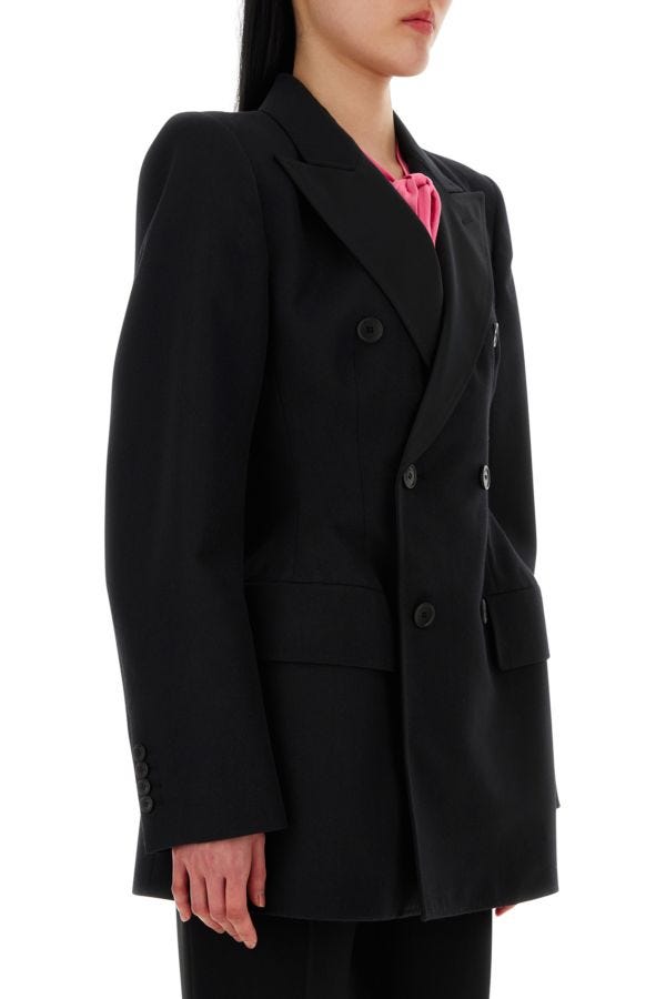 BALENCIAGA | Black wool Hourglass blazer