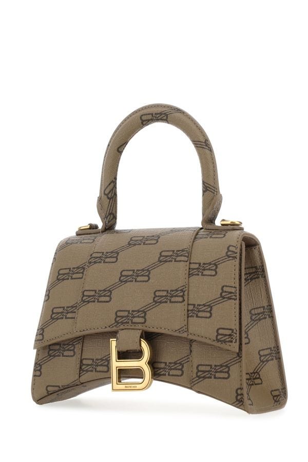 BALENCIAGA | Printed canvas XS Hourglass handbag