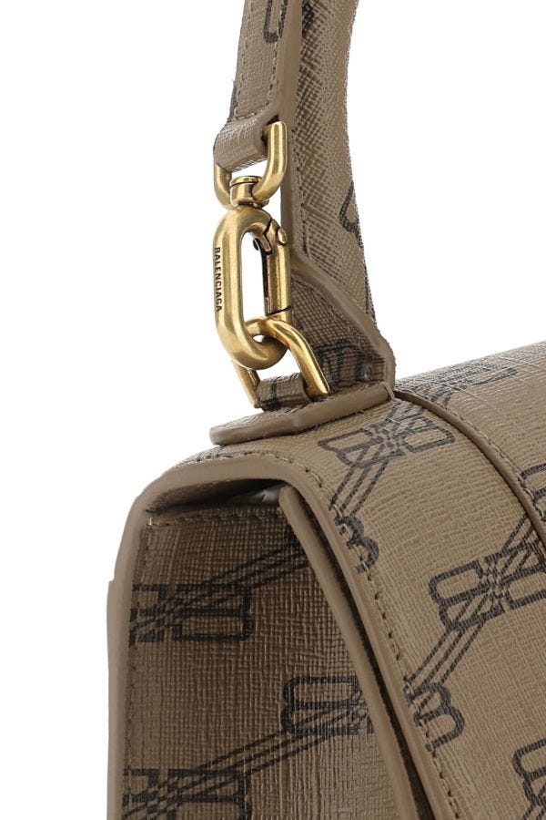 BALENCIAGA | Printed canvas XS Hourglass handbag