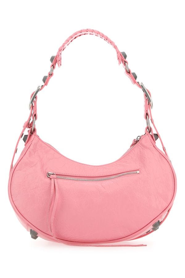 BALENCIAGA | Pink nappa leather Le Cagole S shoulder bag