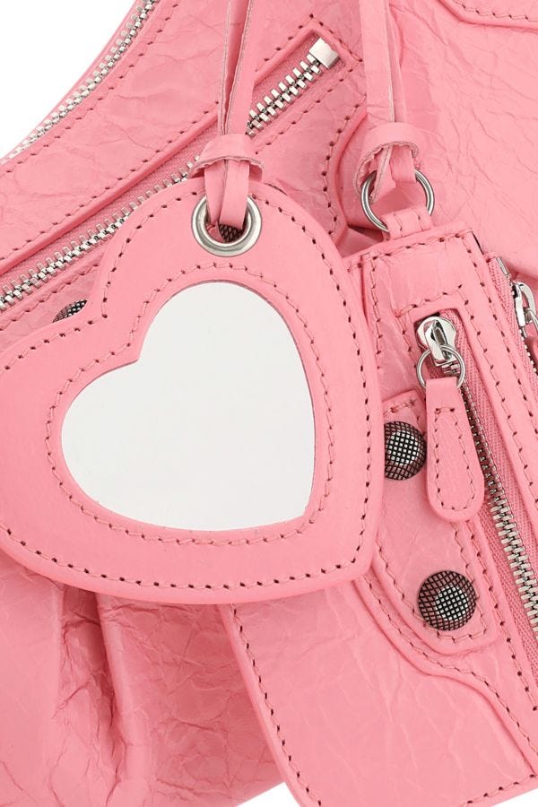 BALENCIAGA | Pink nappa leather Le Cagole S shoulder bag