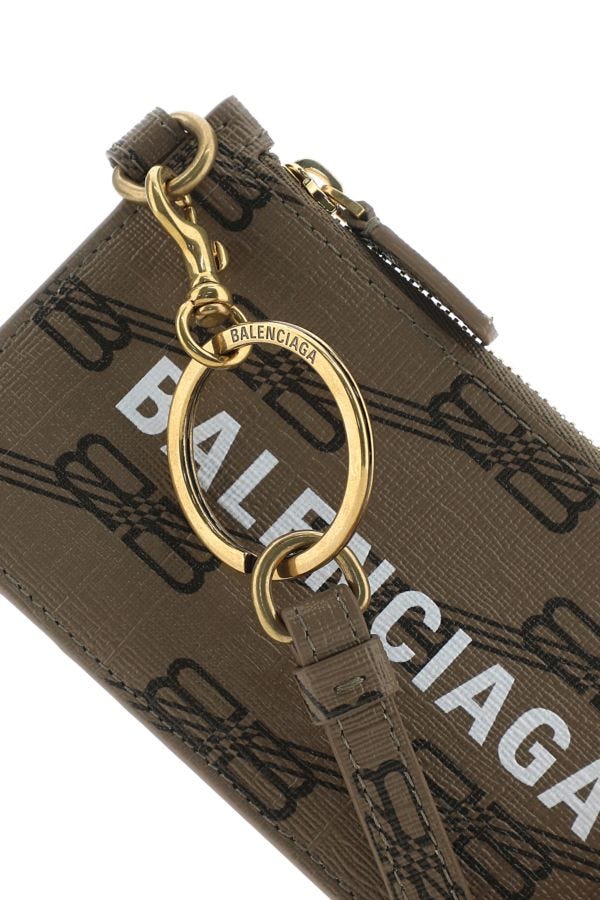 BALENCIAGA | Printed fabric card holder