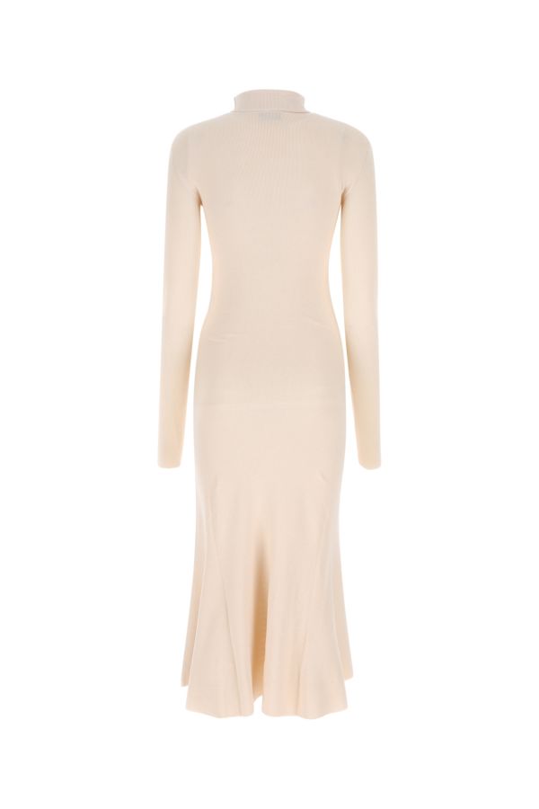 BALENCIAGA | Sand silk blend dress