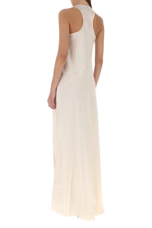 BALENCIAGA | Ivory satin long dress