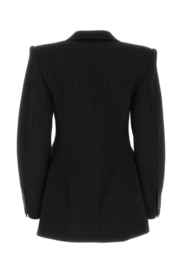BALENCIAGA | Embroidered stretch wool Hourglass blazer