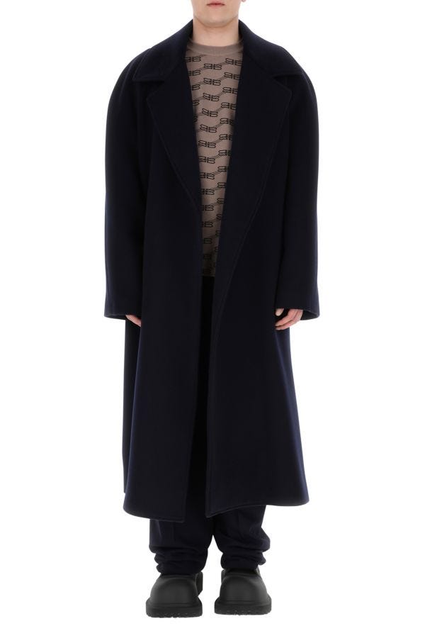 BALENCIAGA | Embroidered stretch cotton blend oversize sweater