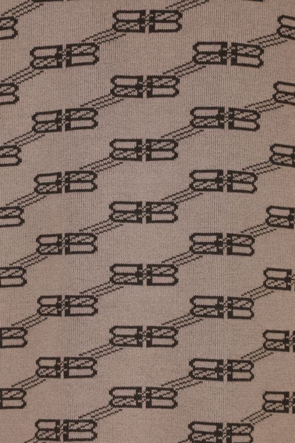 BALENCIAGA | Embroidered stretch cotton blend oversize sweater