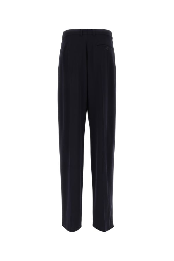 BALENCIAGA | Navy blue twill wide-leg pant