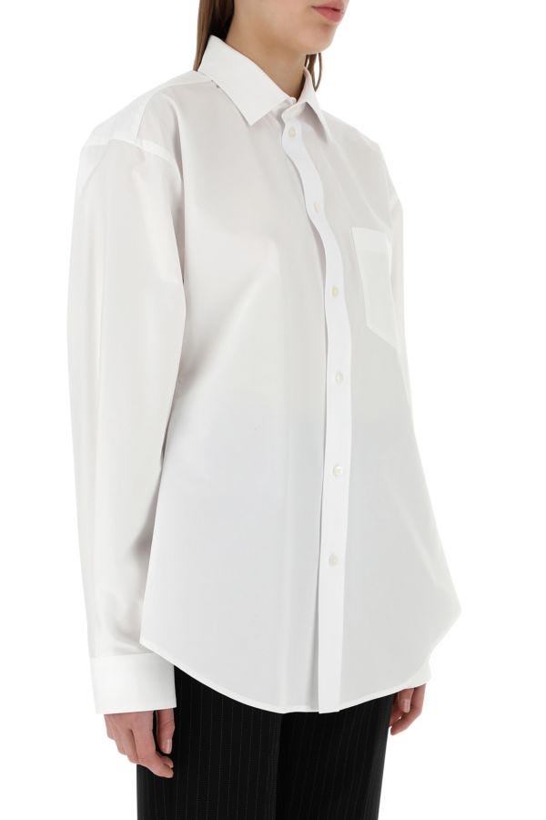 BALENCIAGA | White poplin Hourglass shirt