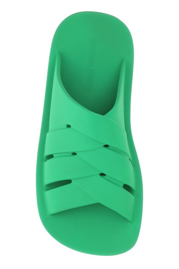BOTTEGA VENETA | Grass green rubber mule