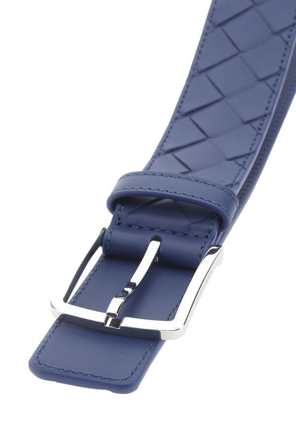 BOTTEGA VENETA | Blue leather belt
