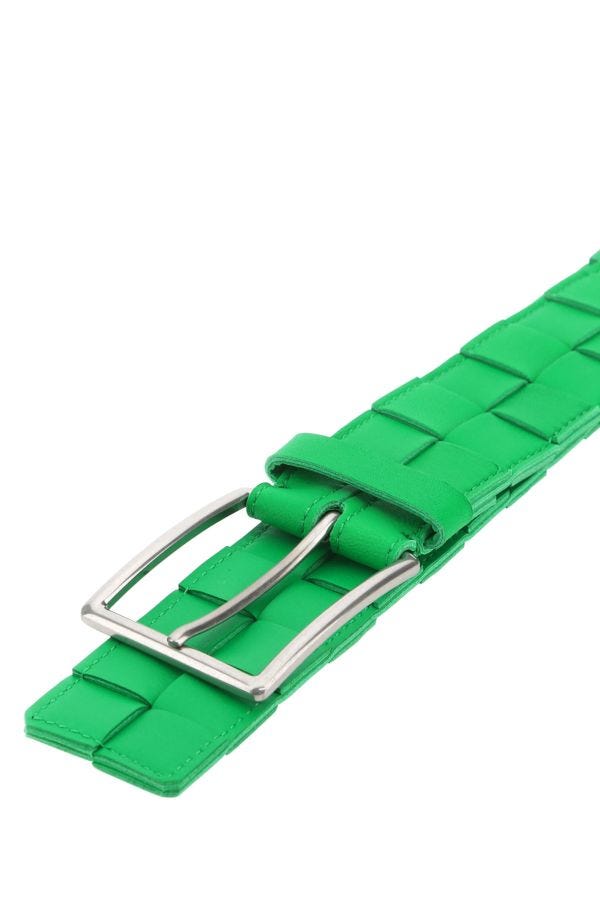 BOTTEGA VENETA | Green leather belt
