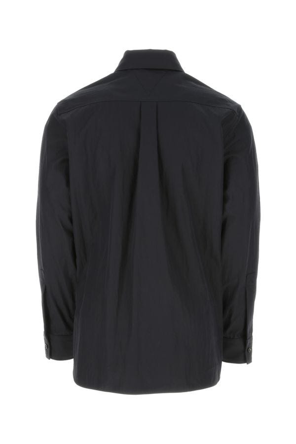 BOTTEGA VENETA | Midnight blue cotton blend shirt