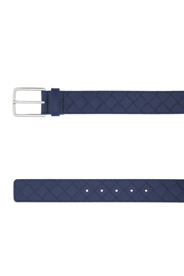 BOTTEGA VENETA | Navy blue leather belt