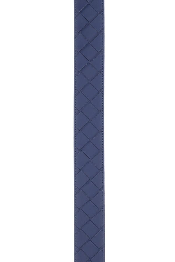 BOTTEGA VENETA | Navy blue leather belt