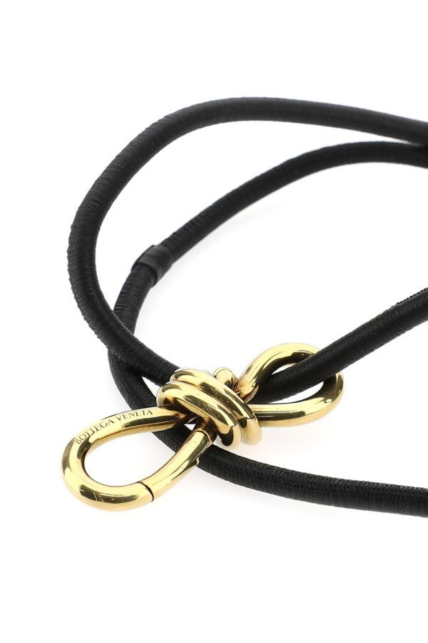 BOTTEGA VENETA | Black nappa leather belt