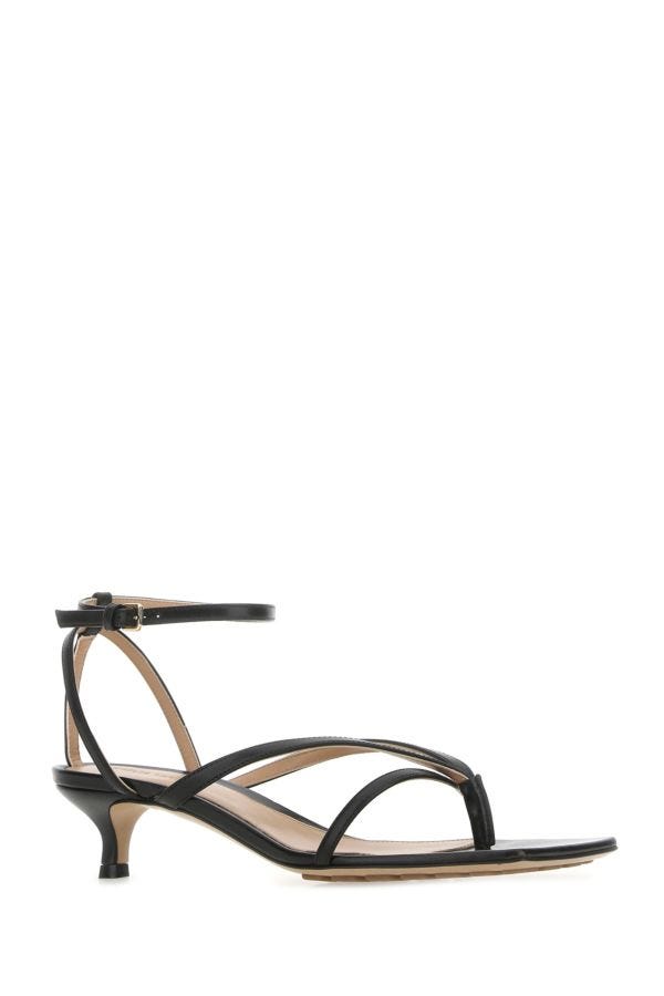 BOTTEGA VENETA | Black leather Stretch sandals