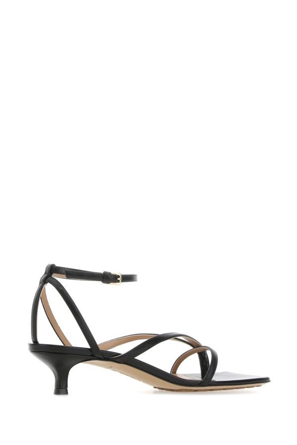 BOTTEGA VENETA | Black leather Stretch sandals