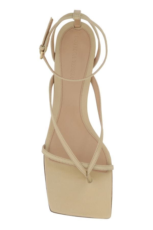 BOTTEGA VENETA | Beige leather Stretch sandals