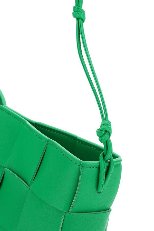 BOTTEGA VENETA | Grass green nappa leather Cassette shoulder bag