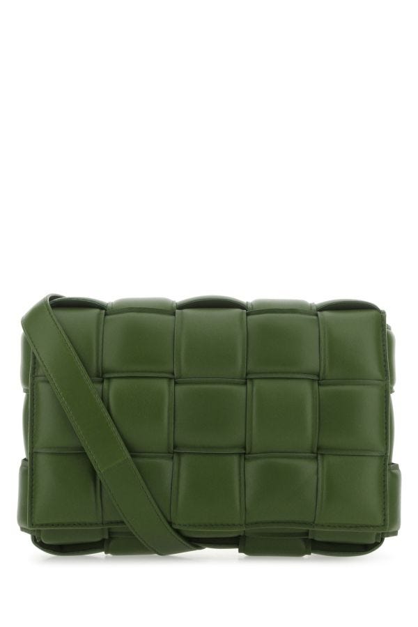 BOTTEGA VENETA | Military green nappa leather small Padded Cassette crossbody bag