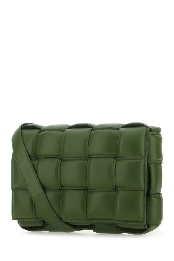 BOTTEGA VENETA | Military green nappa leather small Padded Cassette crossbody bag