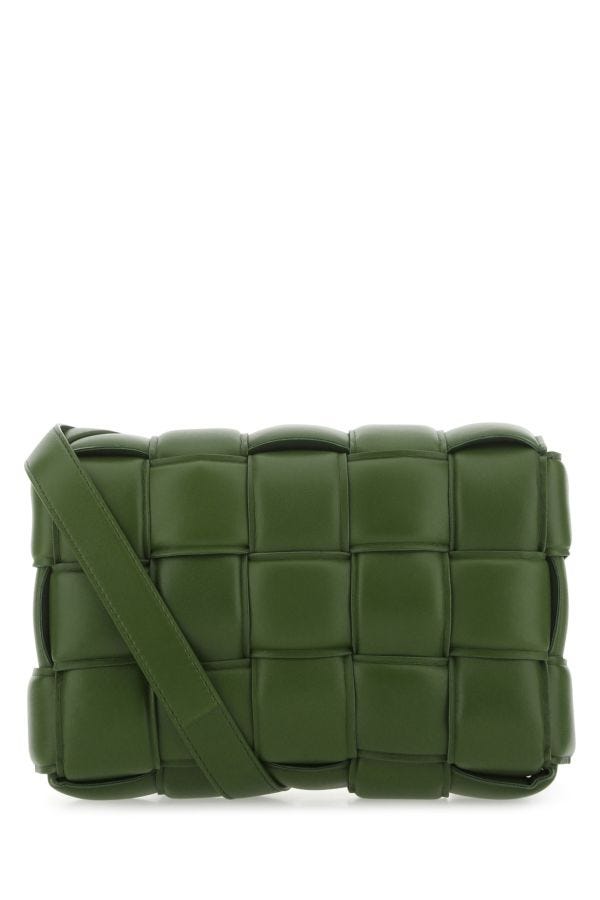 BOTTEGA VENETA | Military green nappa leather small Padded Cassette crossbody bag