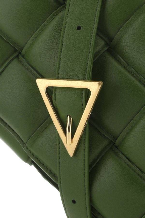 BOTTEGA VENETA | Military green nappa leather small Padded Cassette crossbody bag
